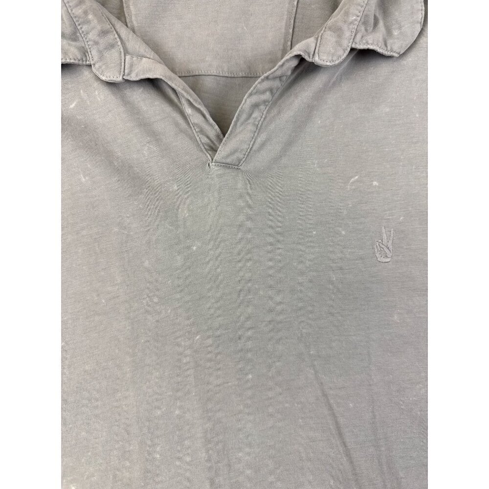 John Varvatos Men's Shirt Enzo Short Sleeve Crew T-Shirt Collar Grey Size XL - Picture 4 of 10